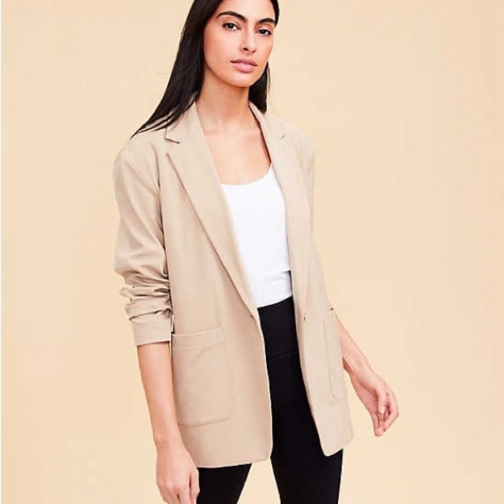 Lou & Grey Oversized Heavyweight Luvstretch Blazer - Size S - LOFT